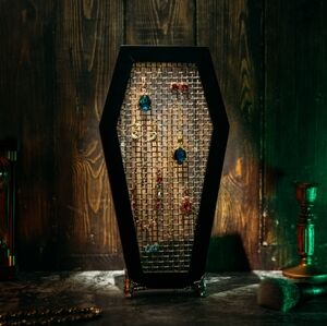 Gute Mesh Goth Jewelry Casket Holder Storage Organizer for Jewelry Halloween